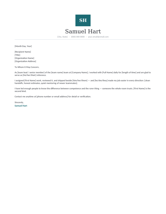 From the Team Lead — Teal preview