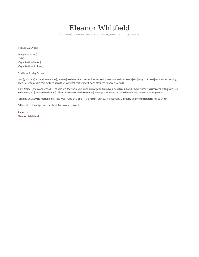 From the Employer — Burgundy preview