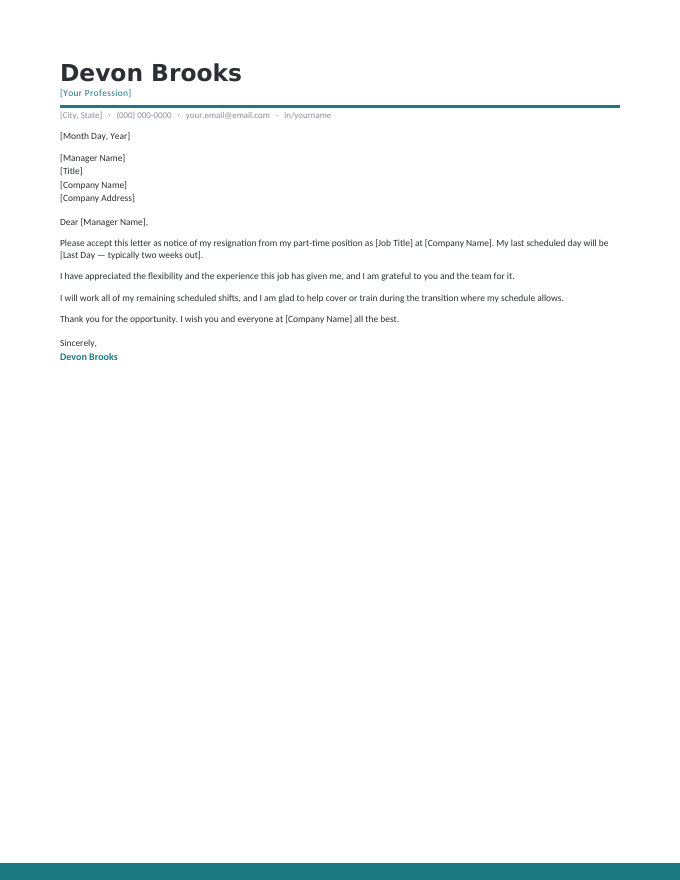 Contemporary — Teal preview
