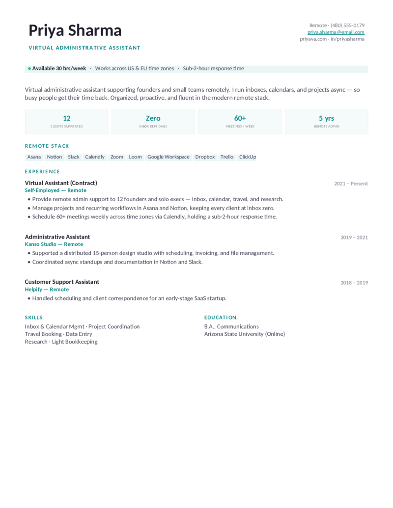Remote — Teal preview