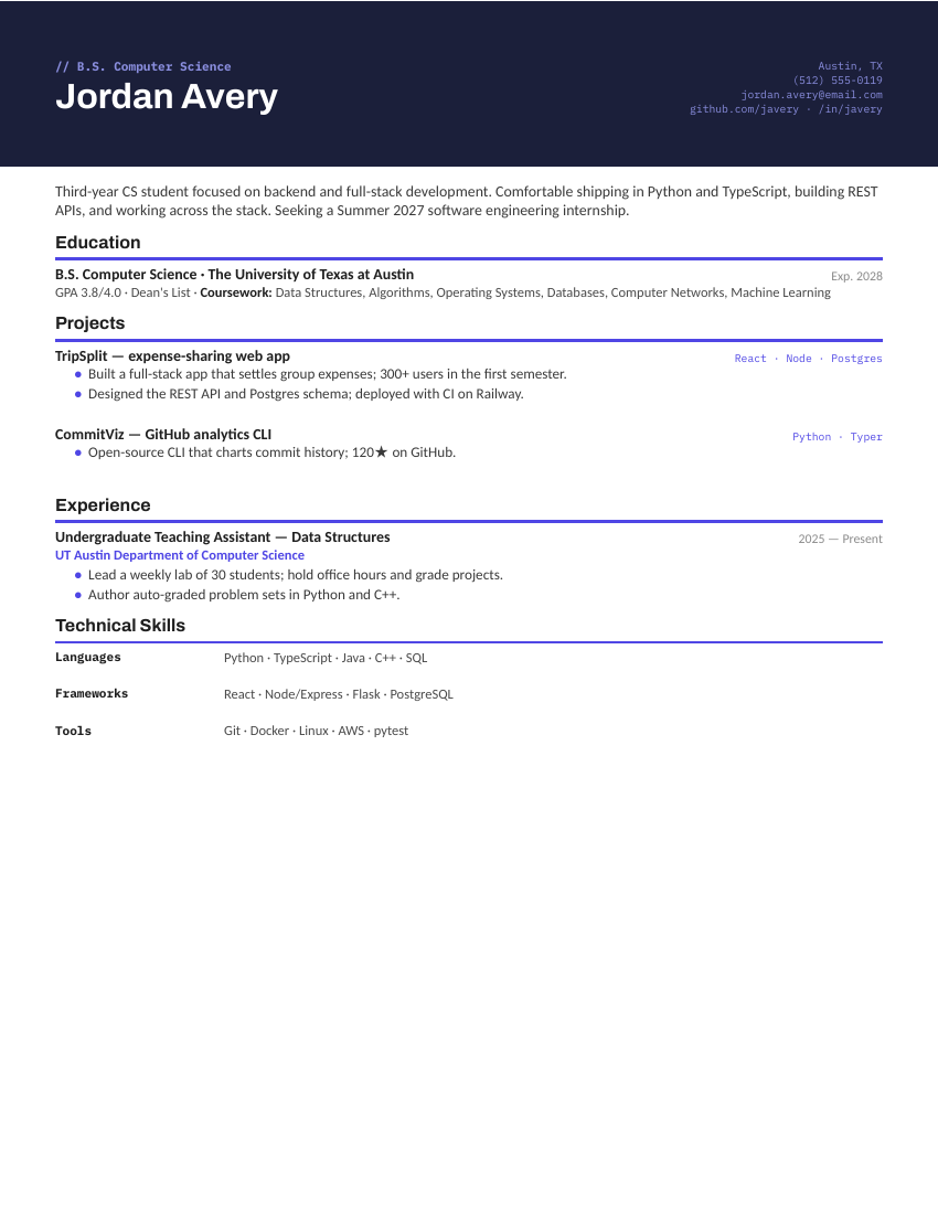 Computer Science — Indigo preview