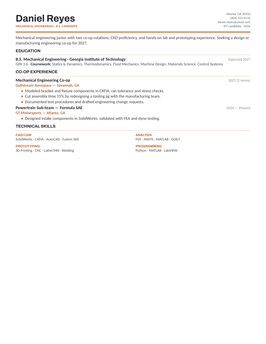 Engineering — Orange preview