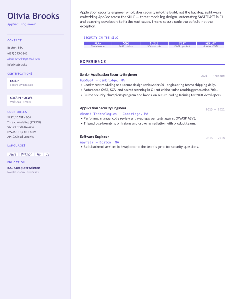 Application Security — Violet preview