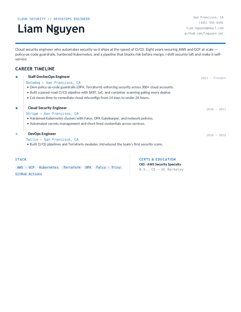 Cloud / DevSecOps preview