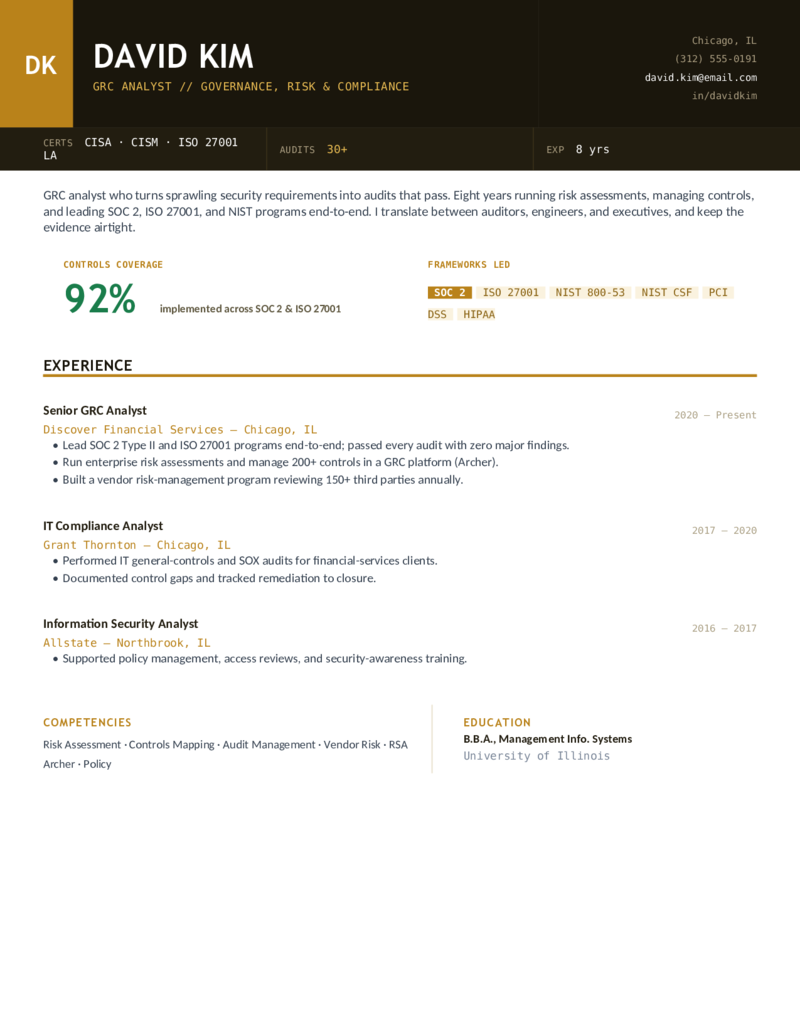GRC / Compliance preview