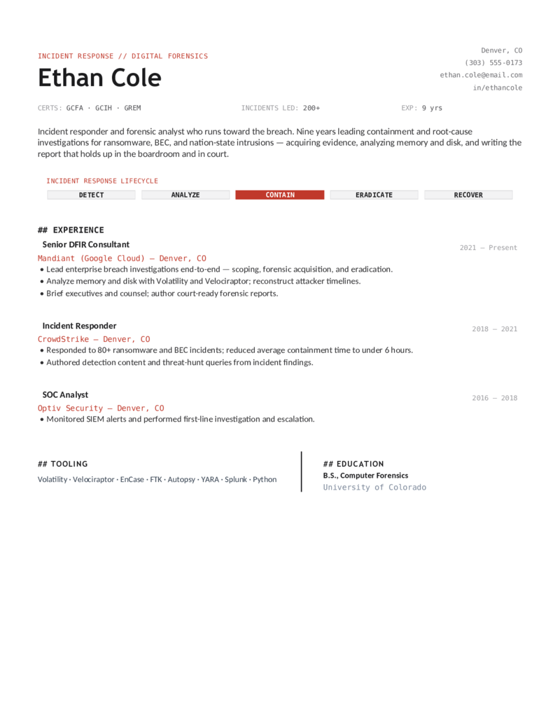 Incident Response / DFIR preview