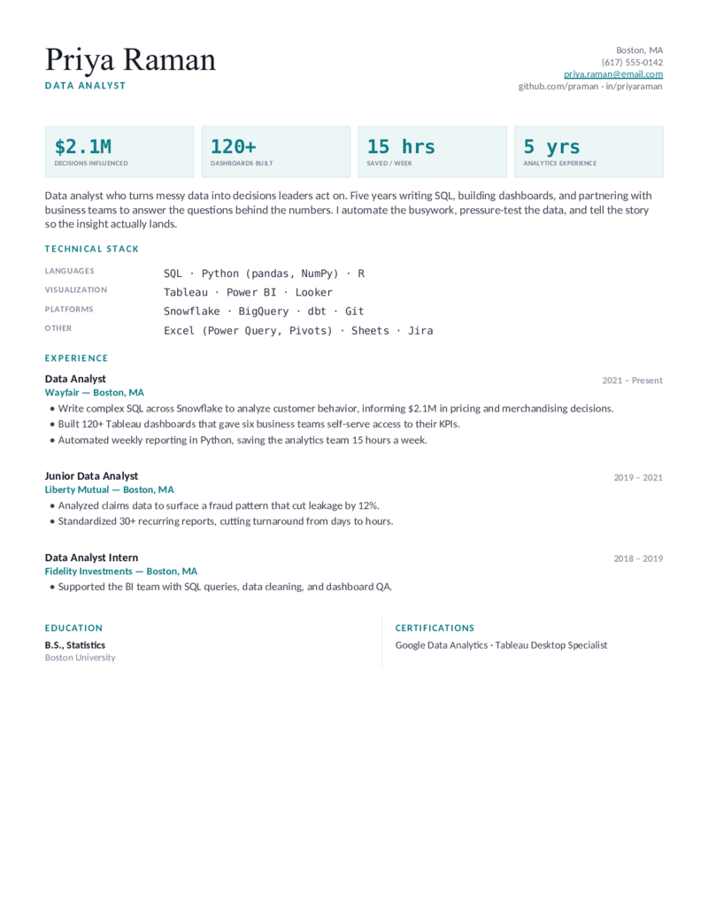 Insight — Teal preview