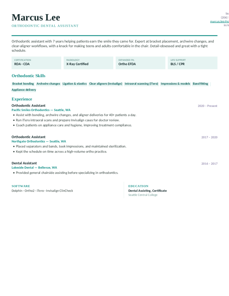 Orthodontic — Teal preview