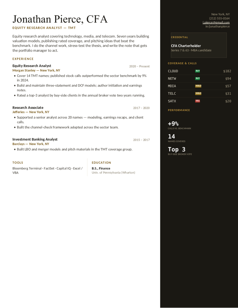 Equity Research — Charcoal preview