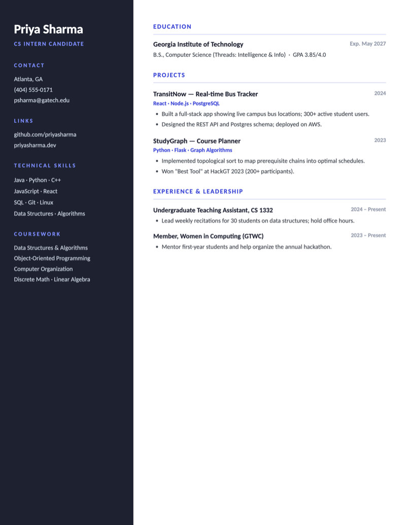 Quad — CS / Tech Intern preview