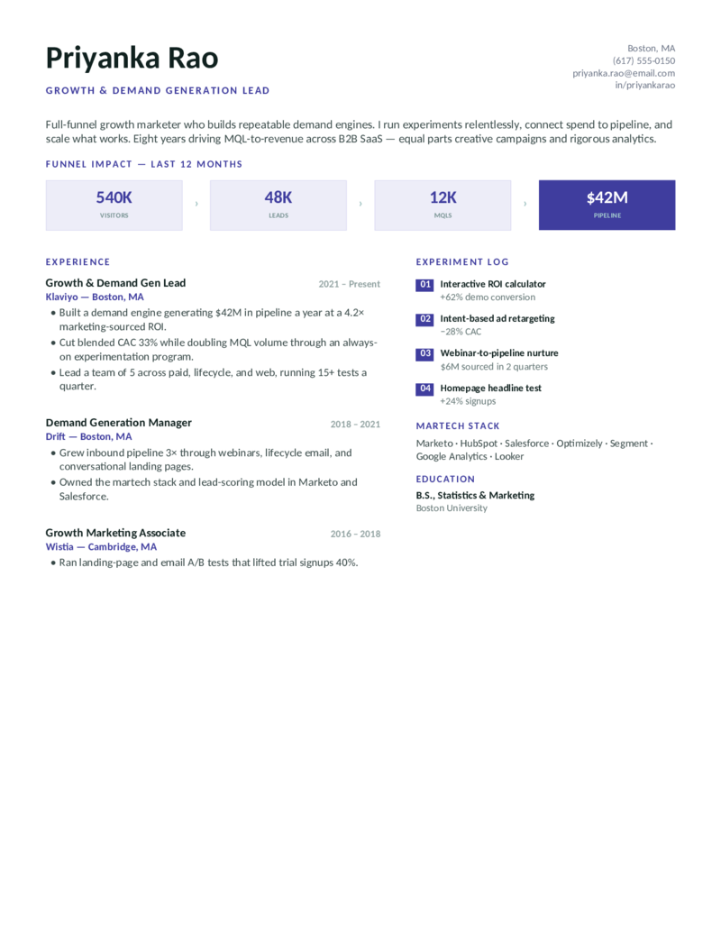 Growth — Indigo preview