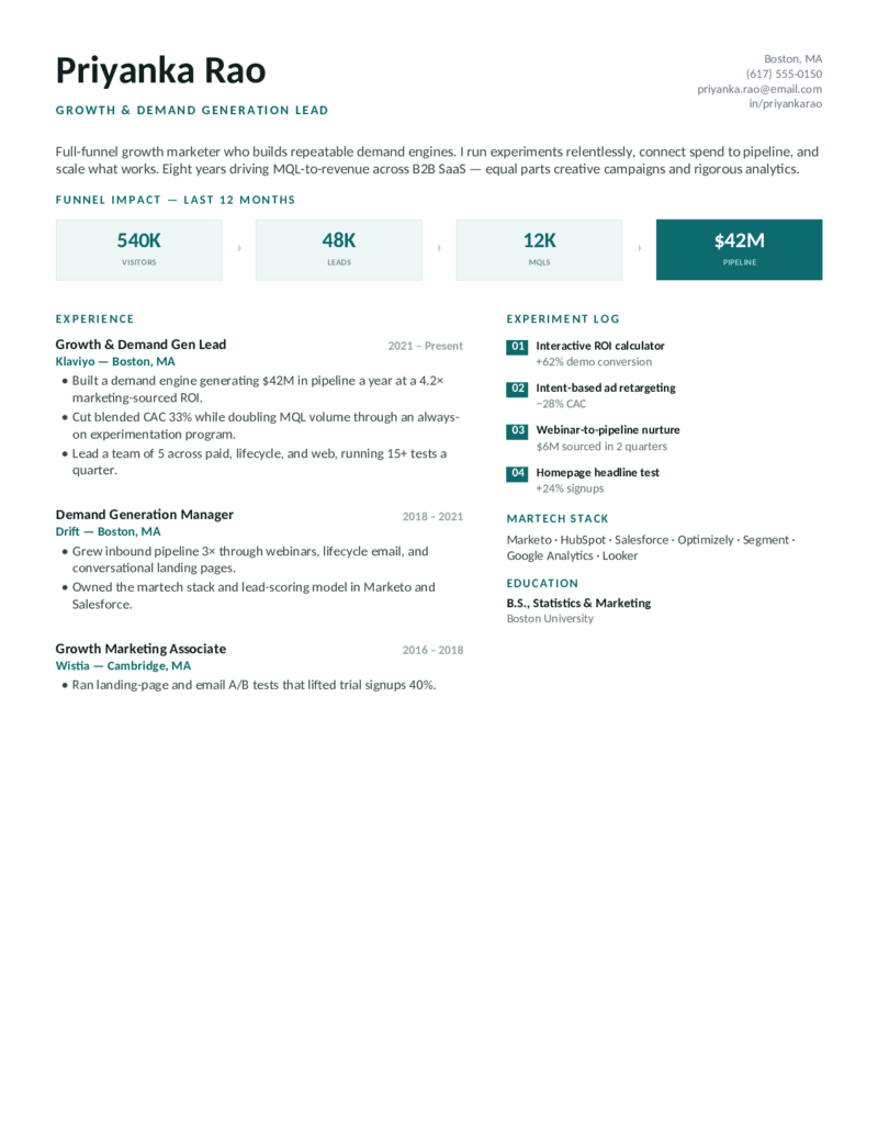 Growth — Teal preview