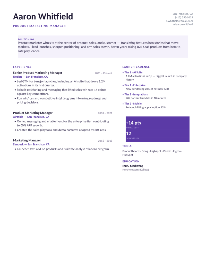 Product — Purple preview