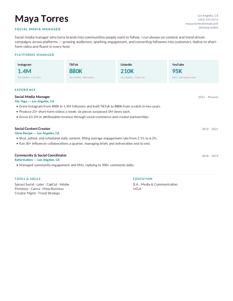 Social — Teal preview