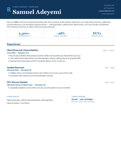 Clinical / Hospital — Navy preview