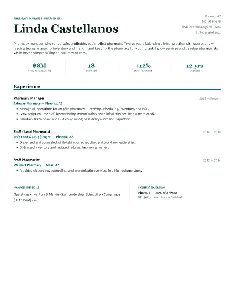 Pharmacy Manager — Teal preview