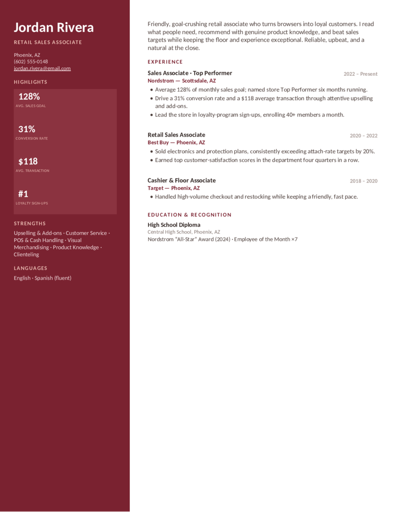 Retail — Burgundy preview