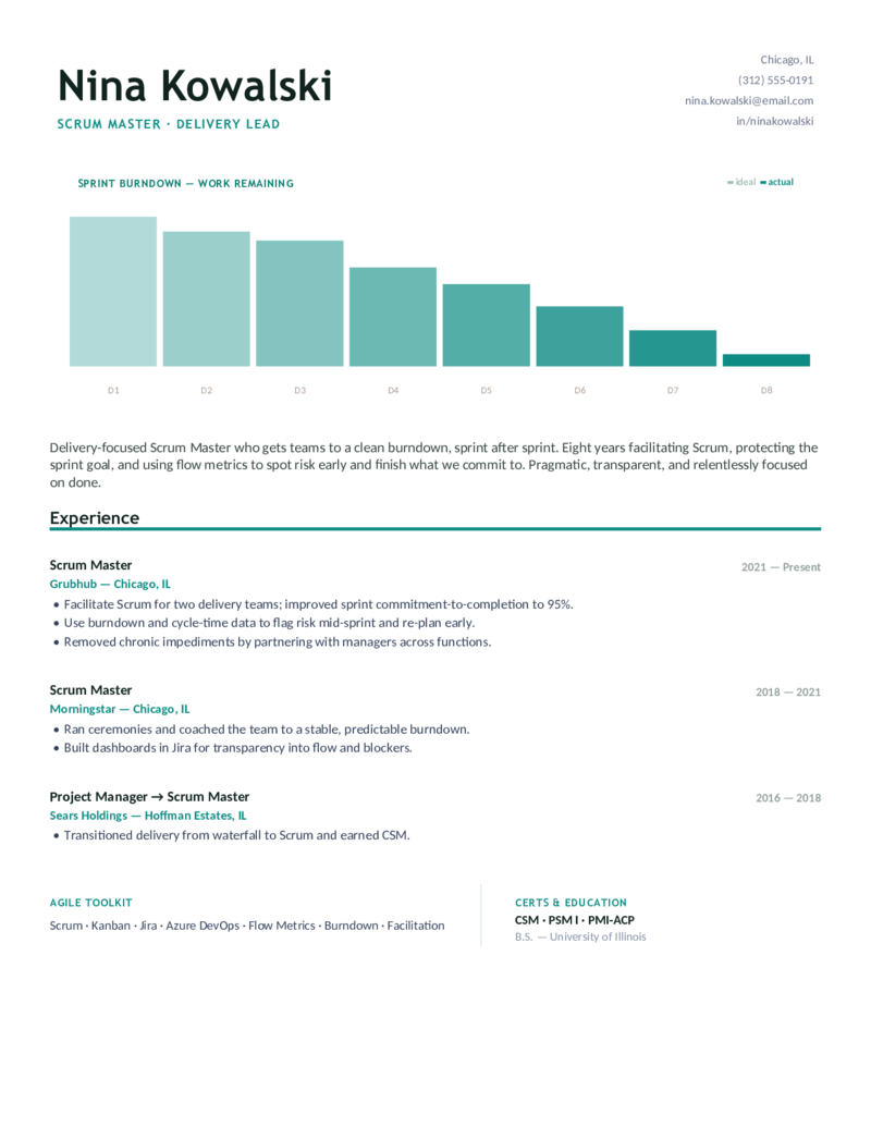 Delivery — Teal preview