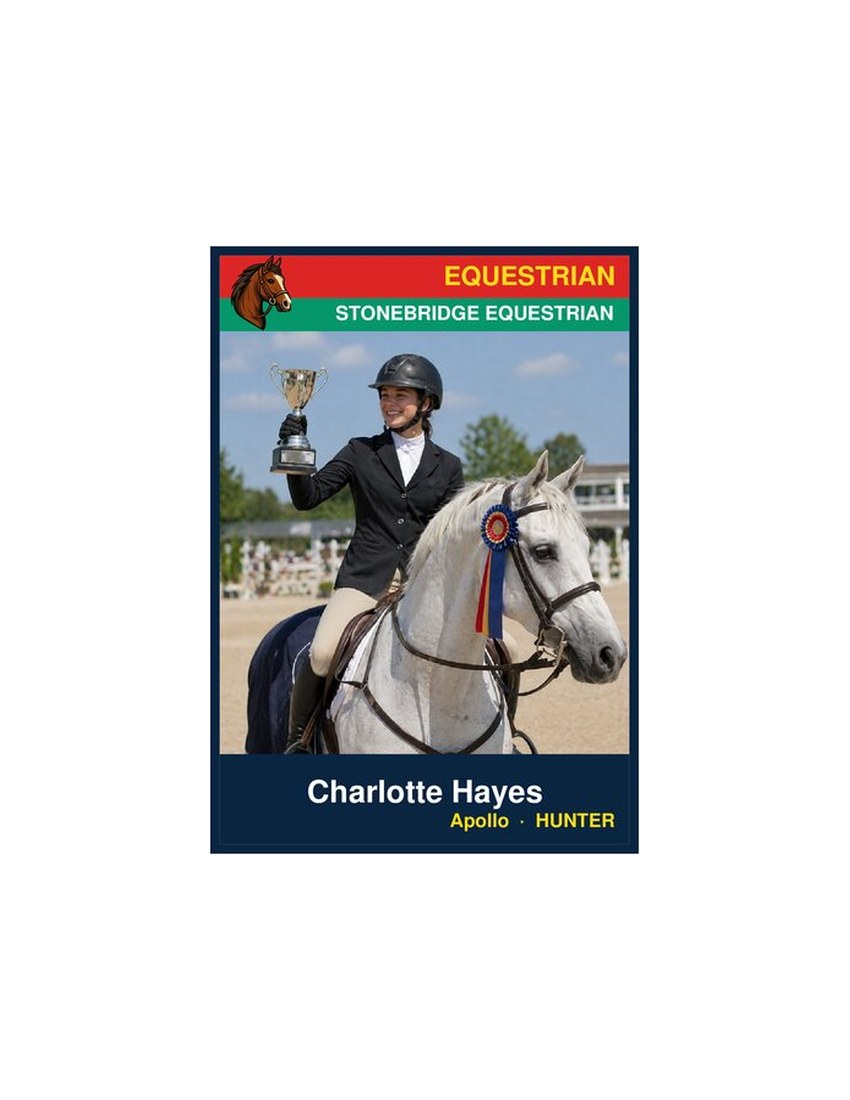 Printable Equestrian Card — 3.5×5 Keepsake, 5 Designs (PDF)